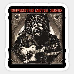 JESUS MEME - Superstar Metal Jesus Sticker